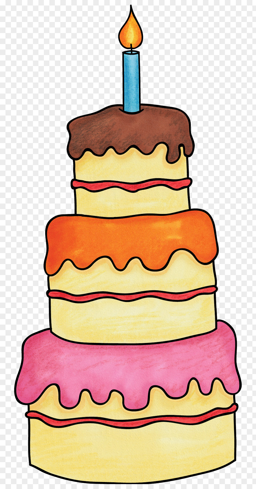 Animals Birthday Cake Torte Decorating PNG