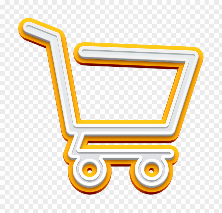 Cart Icon Commerce Shopping Empty Side View PNG