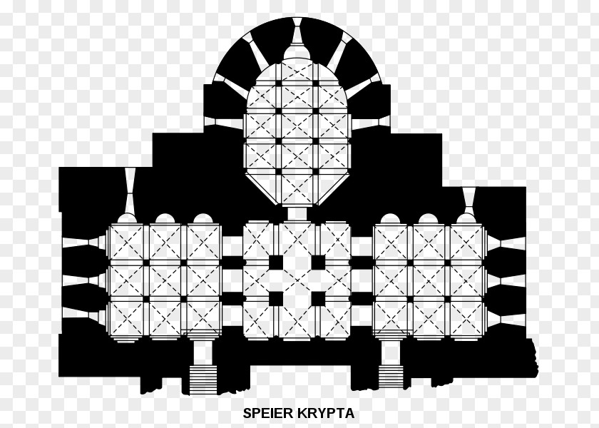 Crypt Speyer Cathedral Romanesque Architecture Nave PNG
