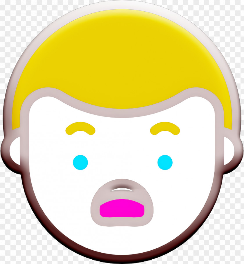 Linear Color Emoticons Icon People Shock PNG