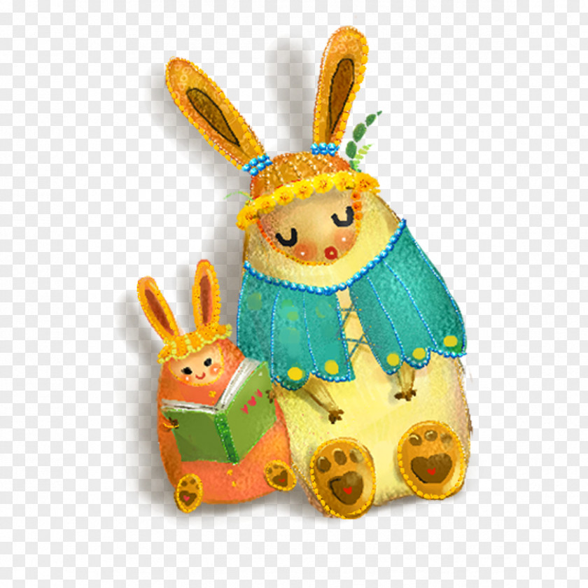 Super Meng Rabbit Easter Bunny Computer File PNG