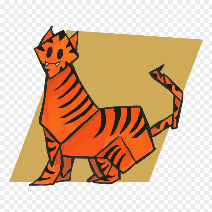 Cat Tiger Dog Illustration Mammal PNG