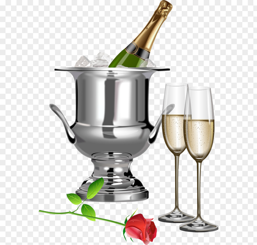 Champagne Glass Rosé Sparkling Wine PNG
