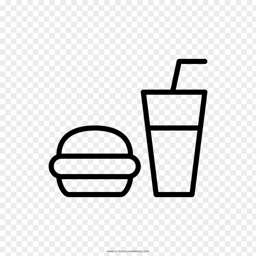 Comida Rapida Fast Food Hamburger Drawing Coloring Book PNG