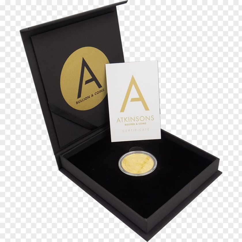 Gold Box Half Sovereign Bullion Coin PNG