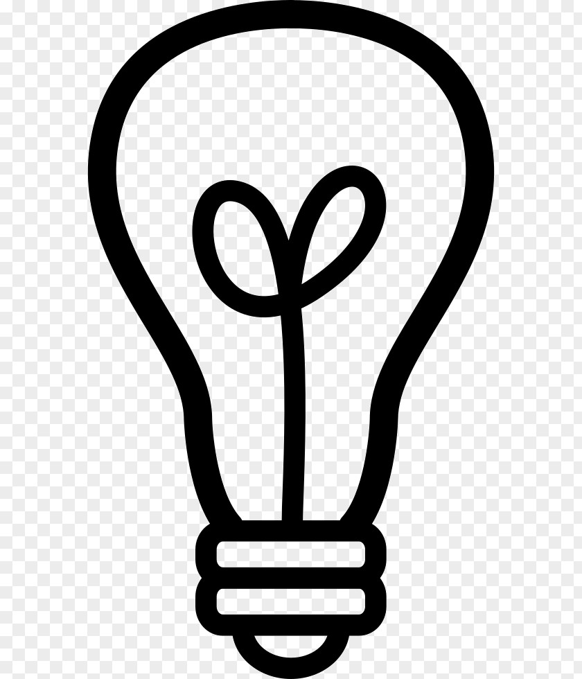 Symbol Blackandwhite Light Bulb Cartoon PNG