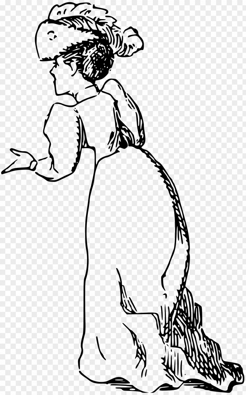 Woman Drawing Line Art Clip PNG