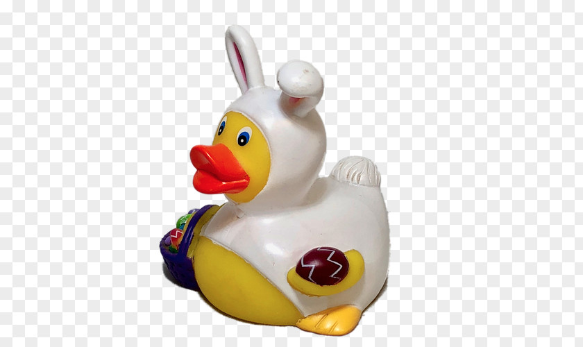 Baby Bunny Ears Soap Rubber Duck Easter Yellow PNG
