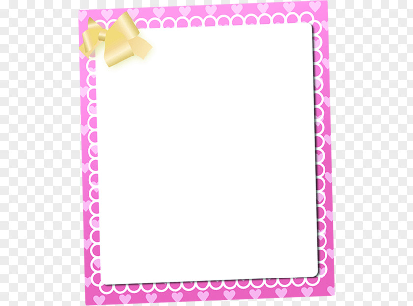 Painted Pink Love Frame Download PNG