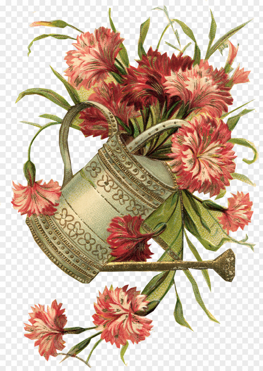 Vintage Flowers Greeting & Note Cards Birthday Paper Post Clip Art PNG