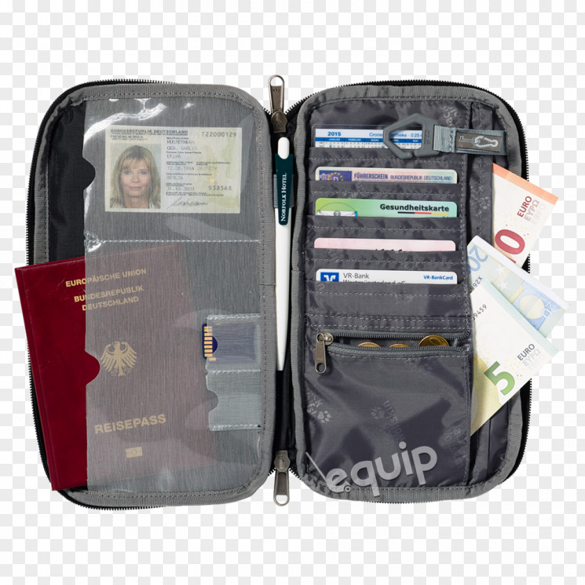 Wallet Bag Travel Radio-frequency Identification Pocket PNG