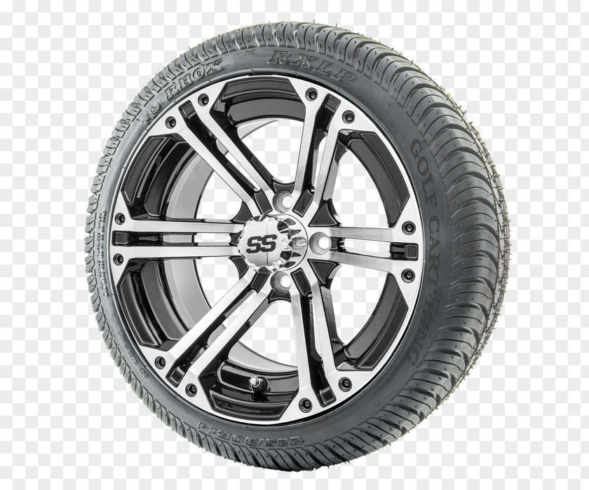 Cart Wheel Tire Alloy Spoke Rim PNG