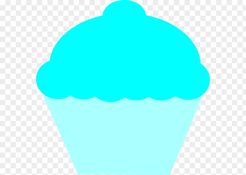 Cindrella Cupcake Turquoise Azure Clip Art PNG