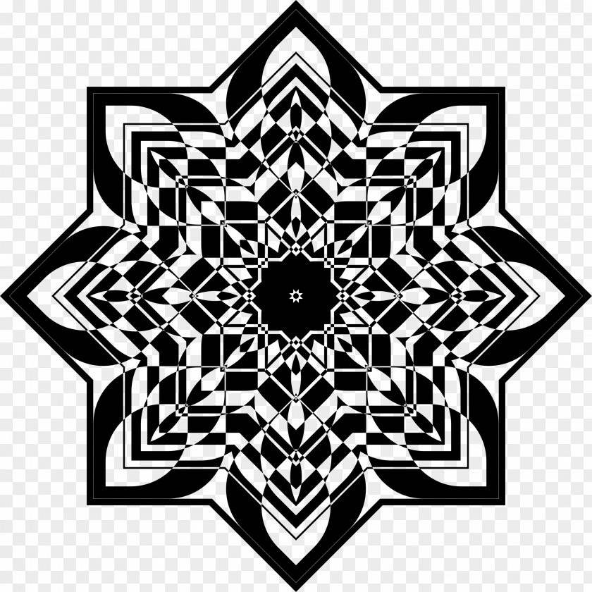 Design Black And White Mandala Photography PNG