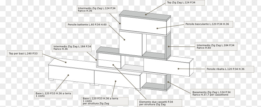 Legno Bianco Line Angle Diagram PNG