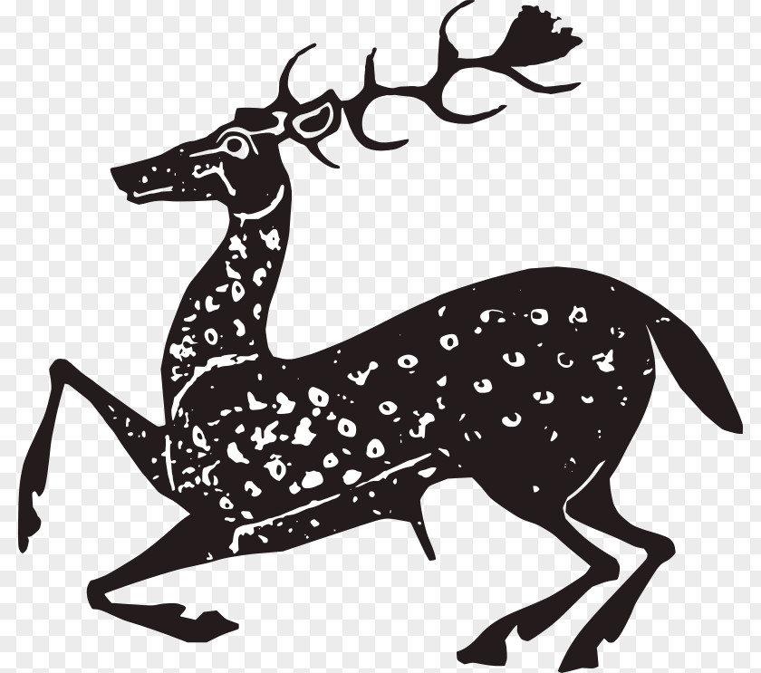 Paper-cut Deer Rhodes White-tailed Red Clip Art PNG