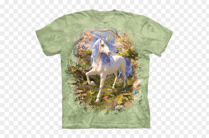 Unicorn Forest T-shirt Amazon.com Clothing Tie-dye PNG