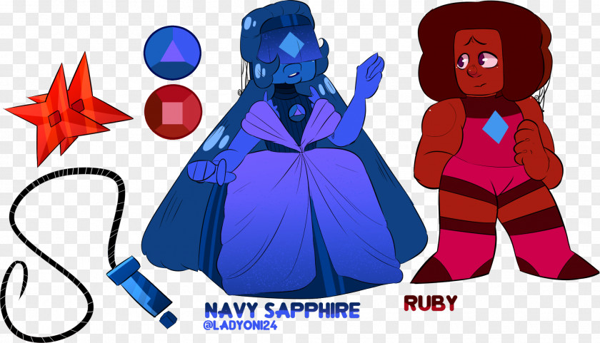Blue Sapphire Costume Design Illustration Cartoon Character PNG