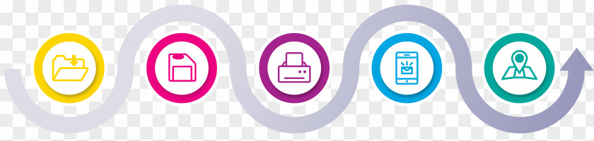 Color Curve Circle Logo Brand Technology Font PNG