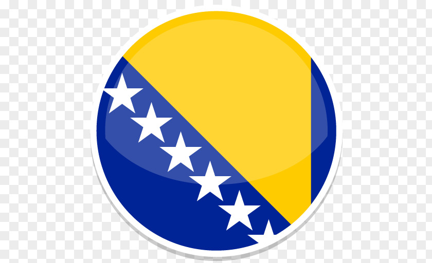 Bosnia And Herzegovina Area Symbol Yellow Circle PNG