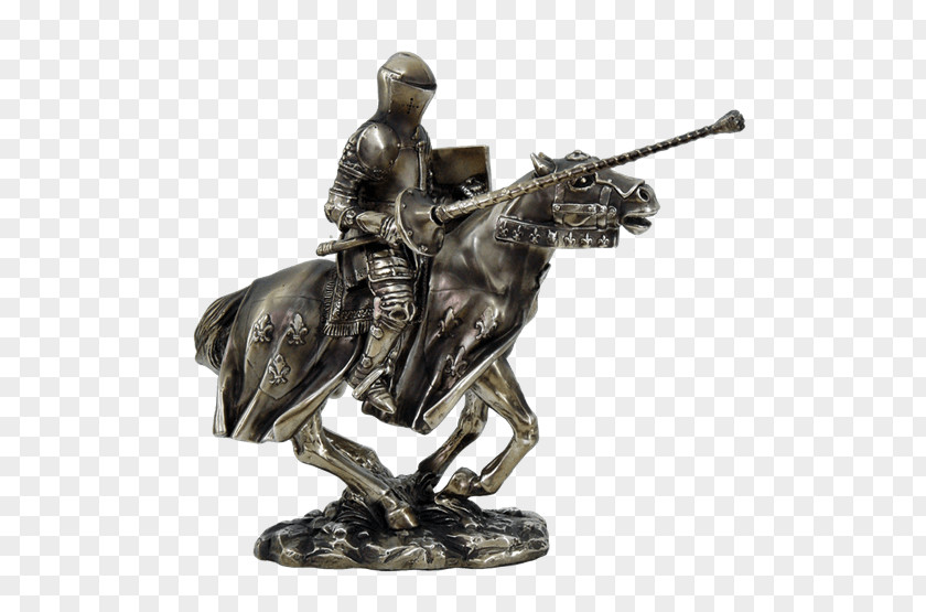 Knight Equestrian Statue Middle Ages Bronze Sculpture PNG