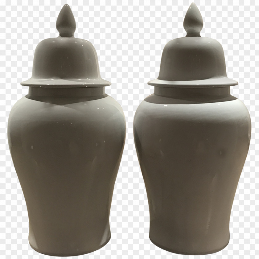 Salt Ceramic Urn And Pepper Shakers PNG