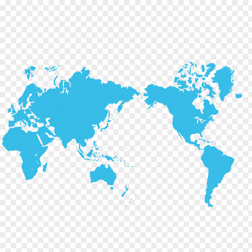 Blue World Map Vector Miller Cylindrical Projection Automatic Lubrication System PNG