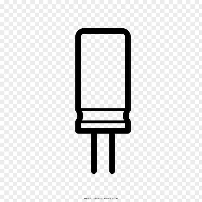 Capacitor Variable Drawing Electrolytic Coloring Book PNG
