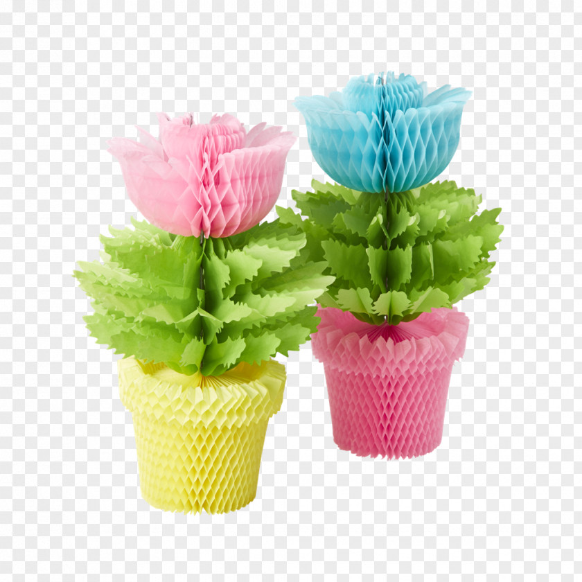 Each Country Paper Honeycomb Flowerpot Cup PNG