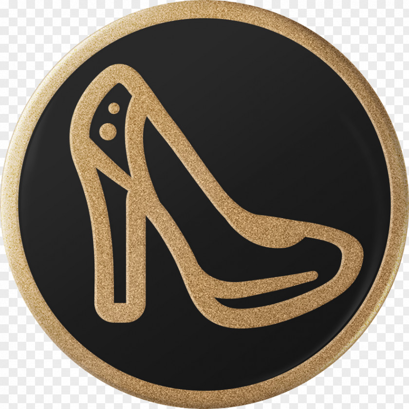 Gold Heels Black Logo Color Brown PNG