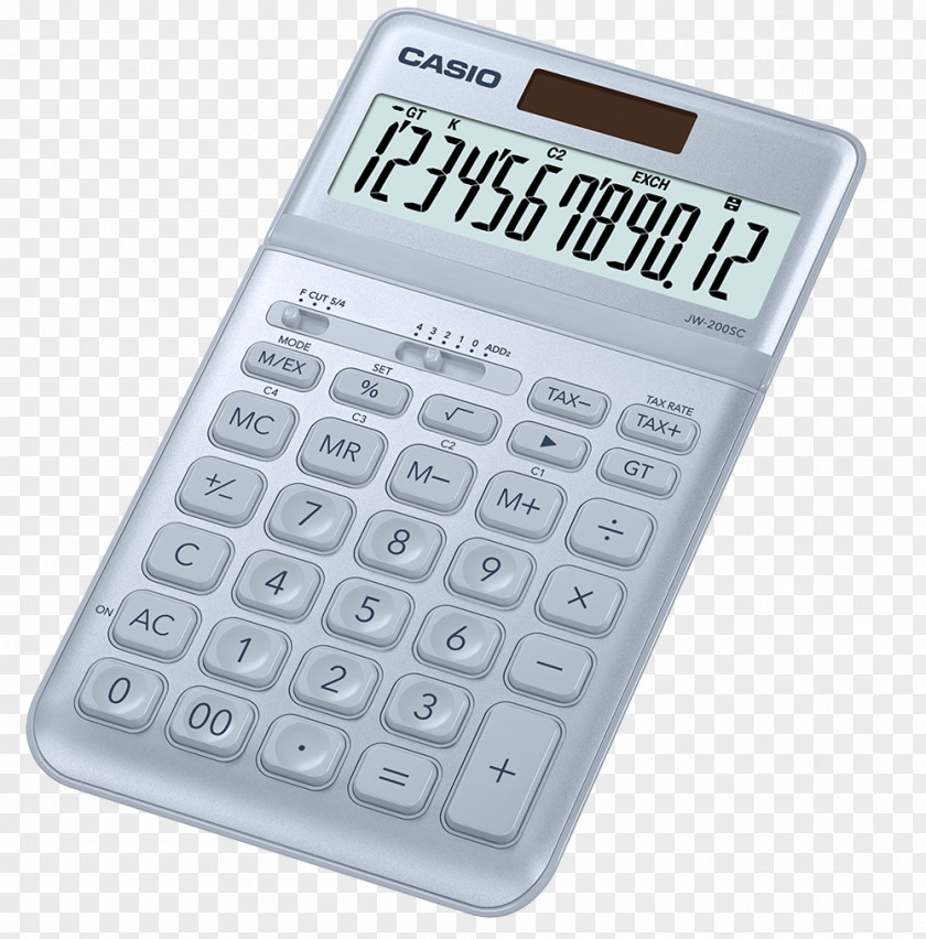 Calculator Casio Inc. MS-10VC-RD Standard Function Sweet Red Calucalor JW-200SC MS-10VC PNG