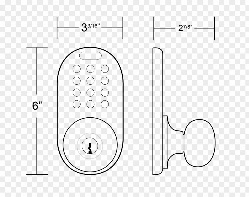 Electronic Locks Door Handle Drawing Circle Technology PNG