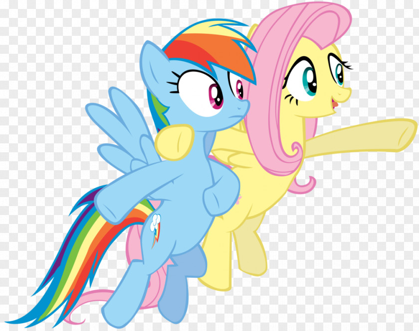 Horse Pony Rainbow Dash Fluttershy Sky PNG