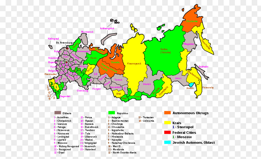 Sakhalin Autonomous Oblasts Of Russia Republics Jewish Oblast Krais PNG