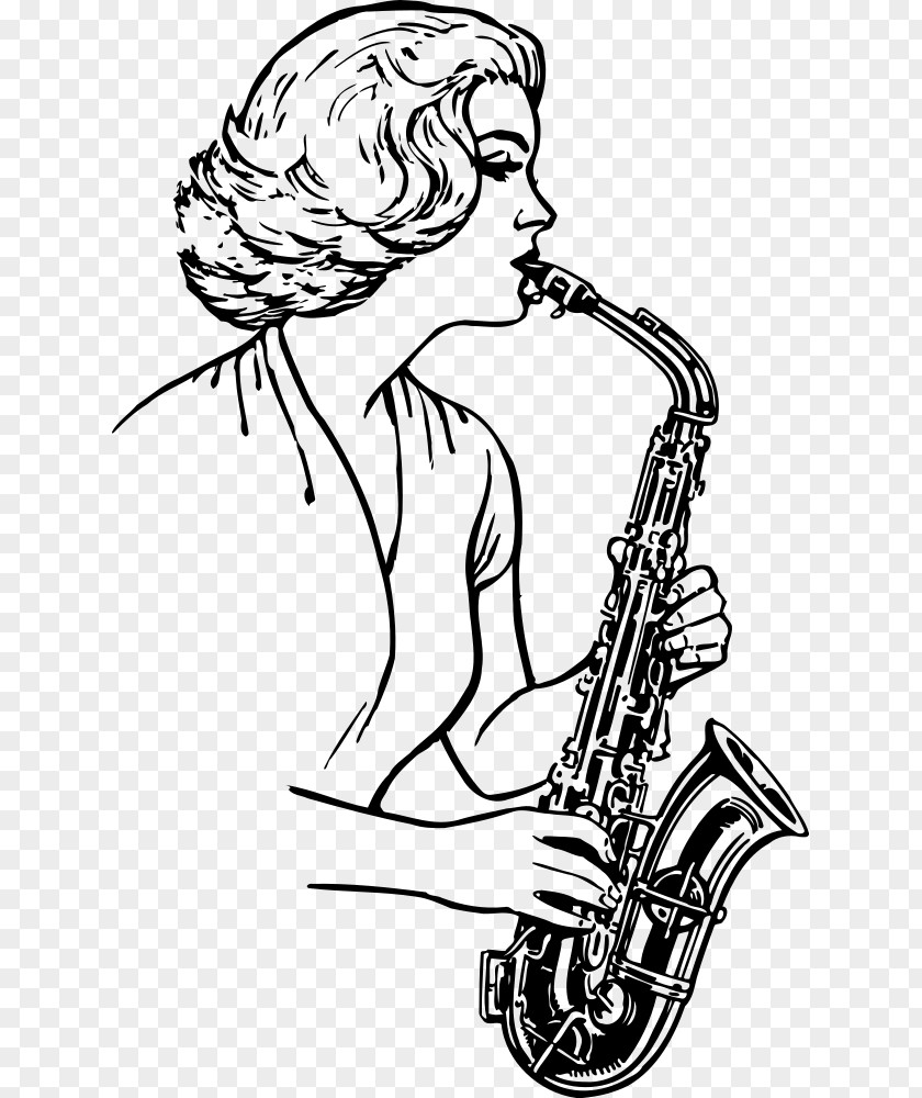 Saxophone Alto Drawing Baritone Musical Instruments PNG