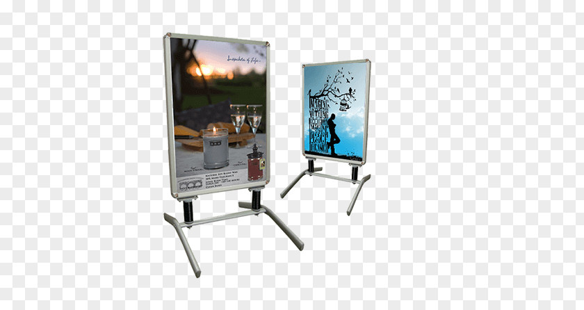 Stand Display Television Advertising Device Computer Monitors PNG