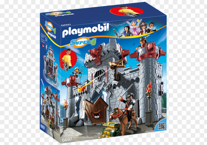 United Kingdom Playmobil Super 4 Take Along Black Baron's Castle 6697 Sharkbeard Online Shopping PNG
