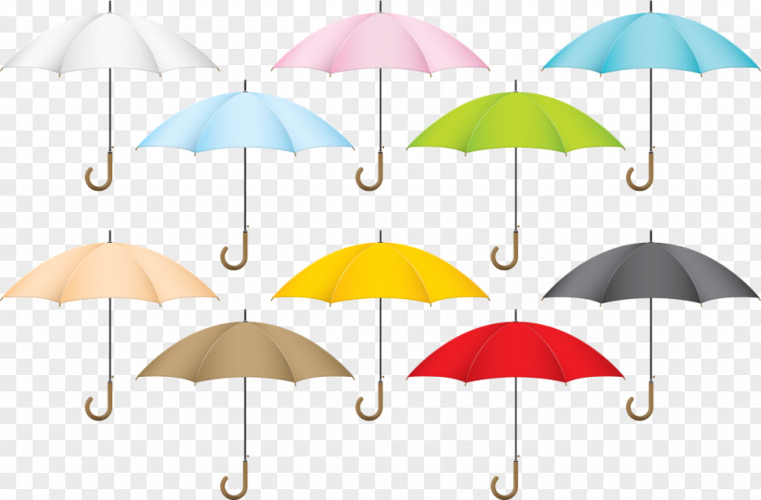 Vector Colorful Umbrella Download PNG