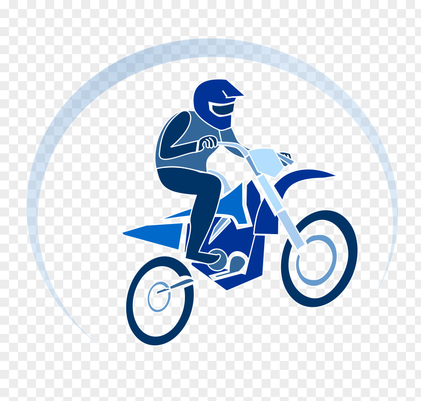 Blue Man Riding A Motorcycle Bicycle Cycling Auto Racing Clip Art PNG