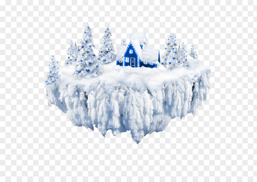 Floating Island Igloo Santa Claus Christmas Tree Weihnachtsmxe4rchen PNG