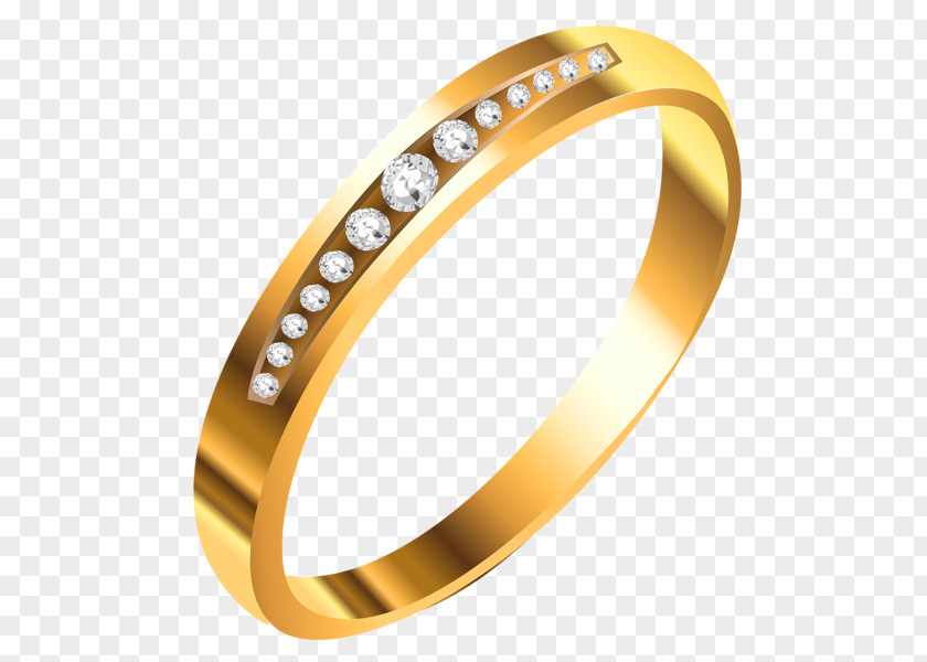 Golden Ring Earring Wedding Clip Art PNG