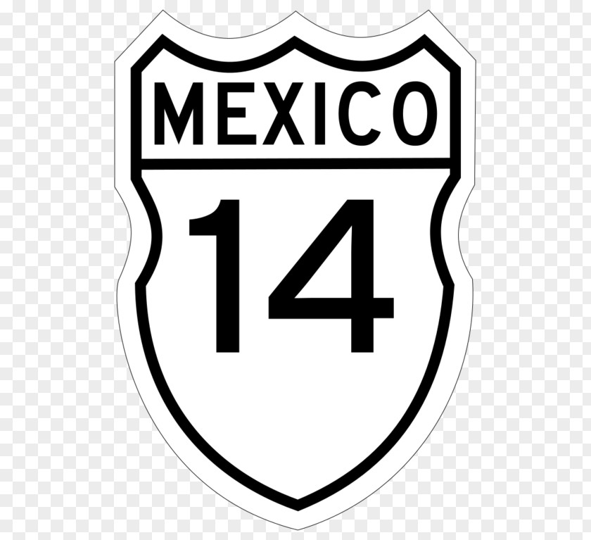 Logo Mexican Federal Highway 57 Font Sleeve Product PNG