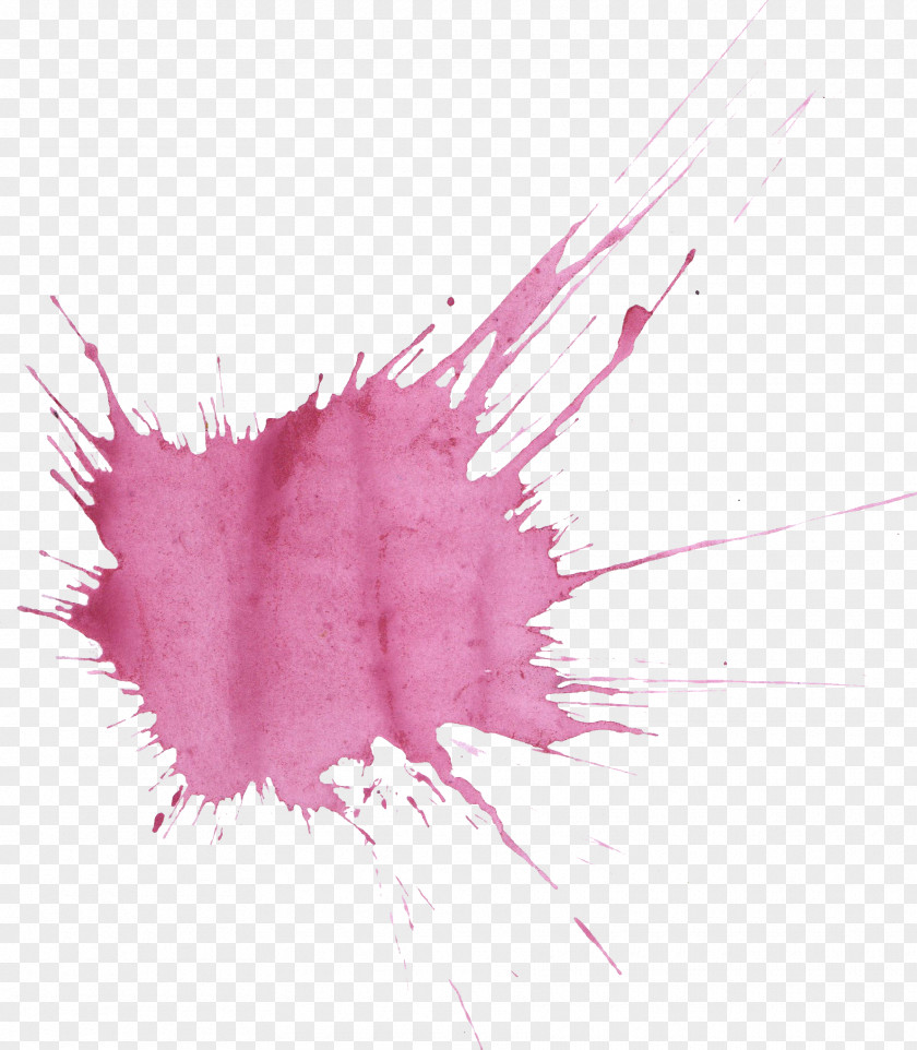 Splatter Watercolor Painting Texture Purple PNG