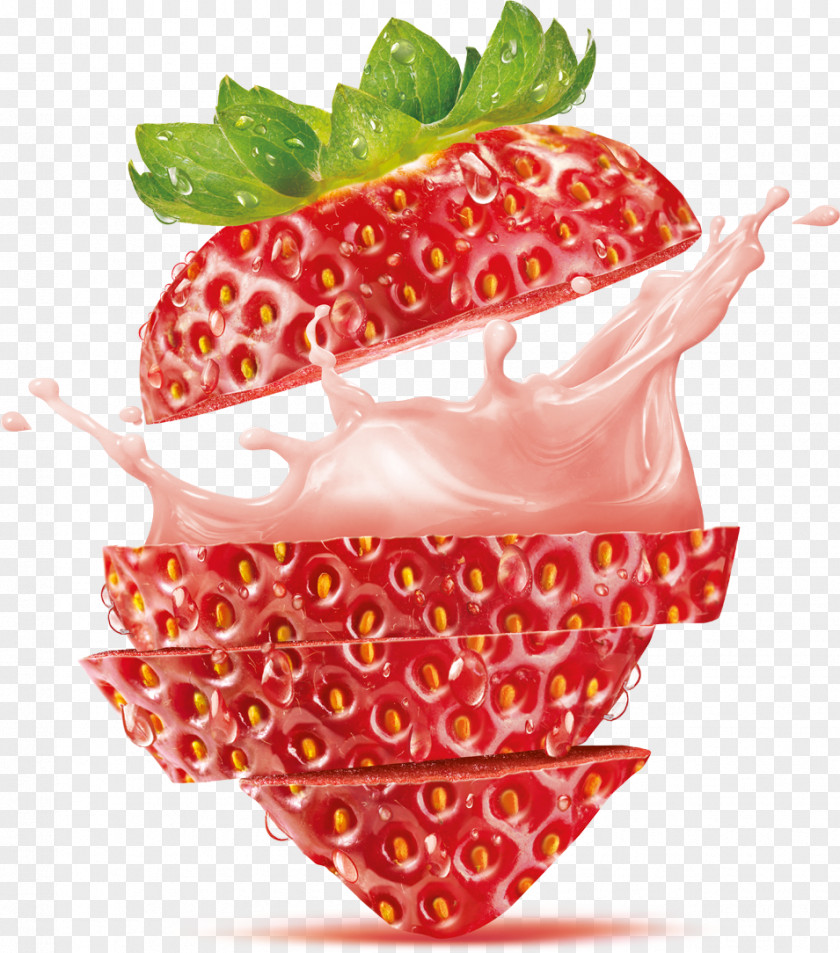 Strawberry Juice Flavor Fruit PNG