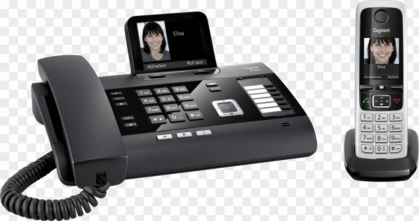 Telephone Handset Cordless Gigaset Communications Mobile Phones Digital Enhanced Telecommunications PNG