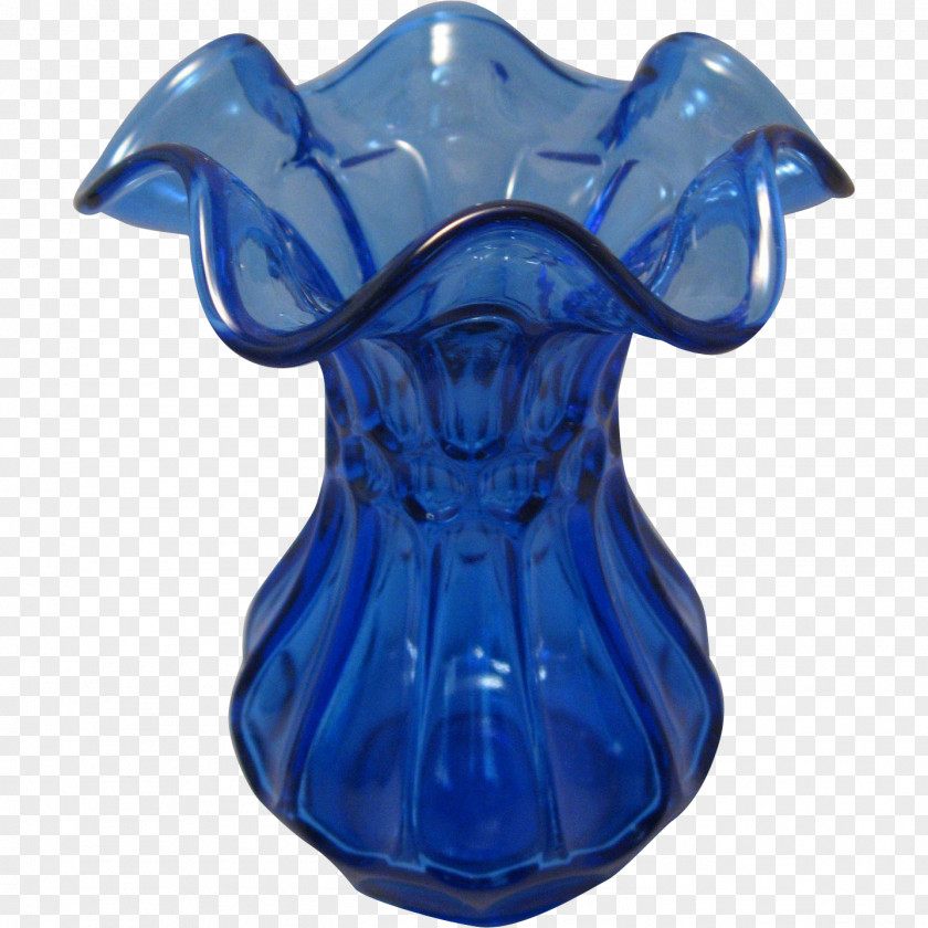 Vase Cobalt Blue Glass Ceramic Porcelain PNG