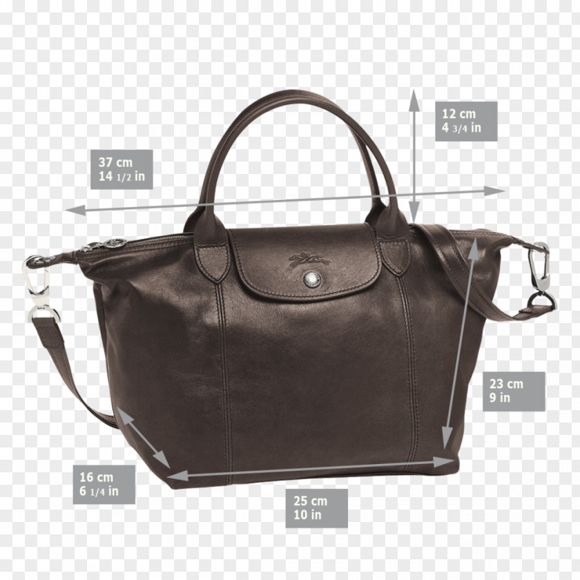 Bag Leather Handbag Pliage Longchamp PNG