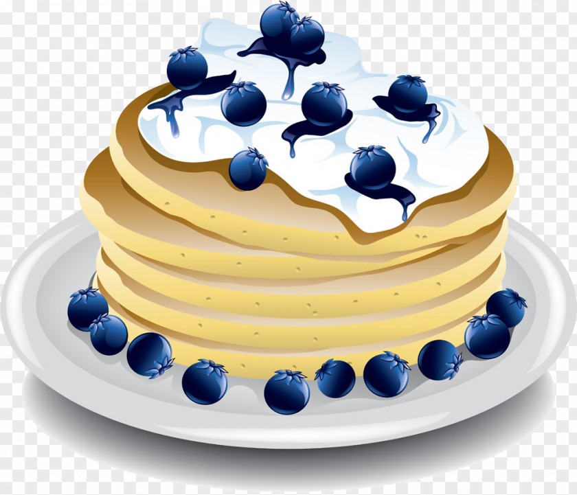 Blueberry Layer Cake Pictures Pancake Breakfast Crxeape Clip Art PNG