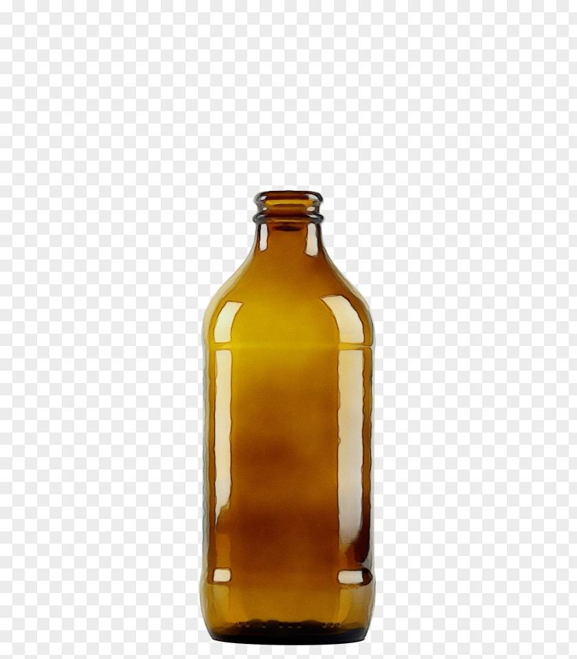 Bottle Glass Yellow Beer Caramel Color PNG