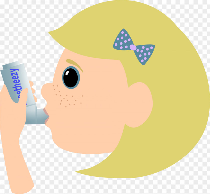 Child Metered-dose Inhaler Asthma Clip Art PNG